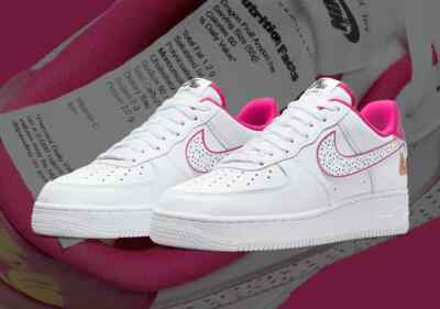 New Nike Air Force 1 07 LX Low Dragon Fruit White DV3809 100