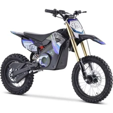 MotoTec 48v 1800w Pro Electric Dirt Bike Lithium Blue Kids Off Road Driveway ✅