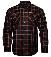 DIXXON Flannel "First to Fight" Men's MEDIUM Plaid Button Military Shirt
