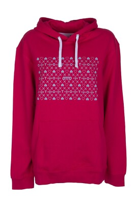 OTTO Womens Mens Unisex Pullover Hoodie Hooded Sweatshirt Red NEW Size L