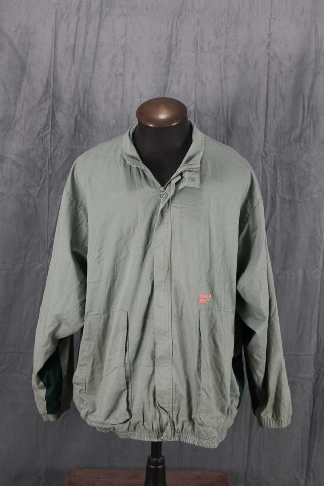 Chaqueta Vintage - Logotipo Corte y Cosido Reebook - Para Hombre 2XL Foto 3 de 4