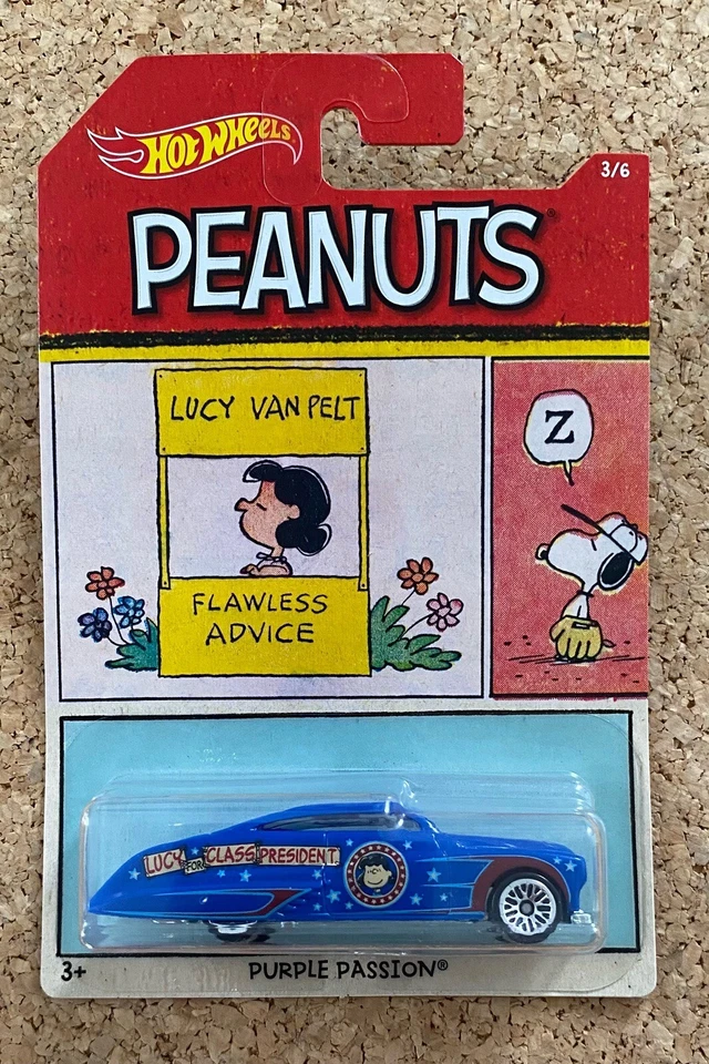 Hot Wheels Peanuts Complete Set of 6 * Snoopy * Super Fast Shipping * 25B - Image 4 of 4