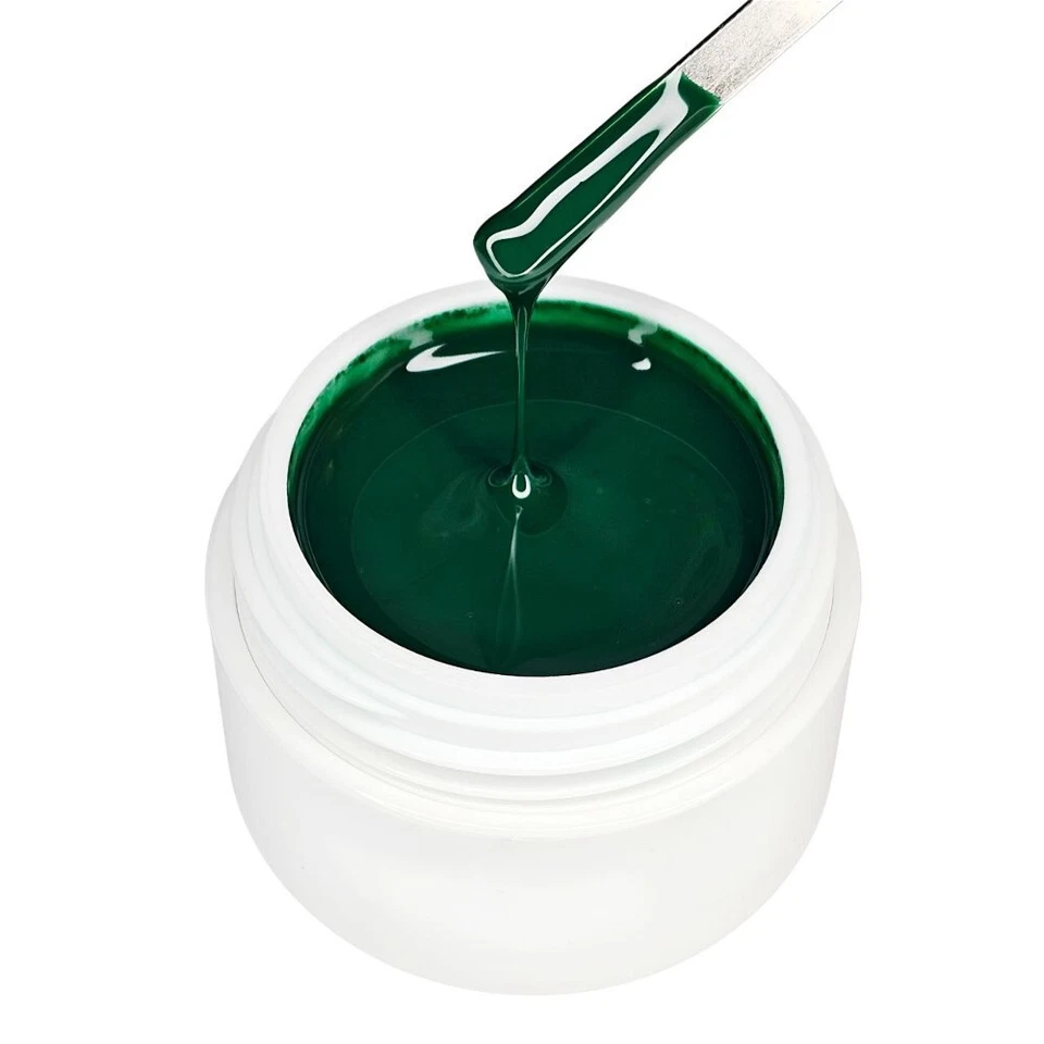 Exklusives UV Farbgel Moosgrün 5ml dunkel Grün Gel Nr.80 Fullcover - Bild 3 von 4