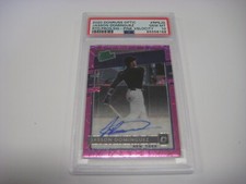 JASSON DOMINGUEZ DONRUSS OPTIC PINK AUTO VELOCITY CARD PSA GEM MINT 10 FREE SHIP