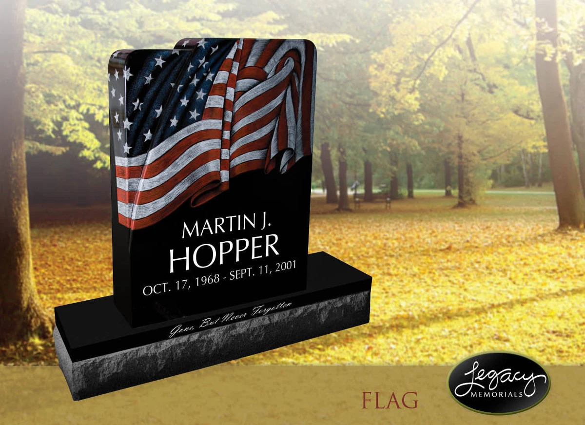 American black granite headstone 2025