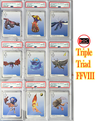PSA 10 Complete Official Licensed 1999 FINAL FANTASY VIII Triple