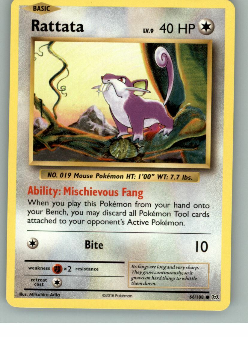 2016 Pokemon Rattata Card#66 | eBay