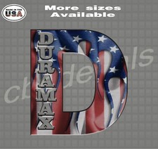 Duramax D American Flag Decal Diesel Truck Decals Car Window Stickers Yeti Cup Duramax D American Flag Decal Diesel Truck Decals Car Window Stickers Yeti Cup