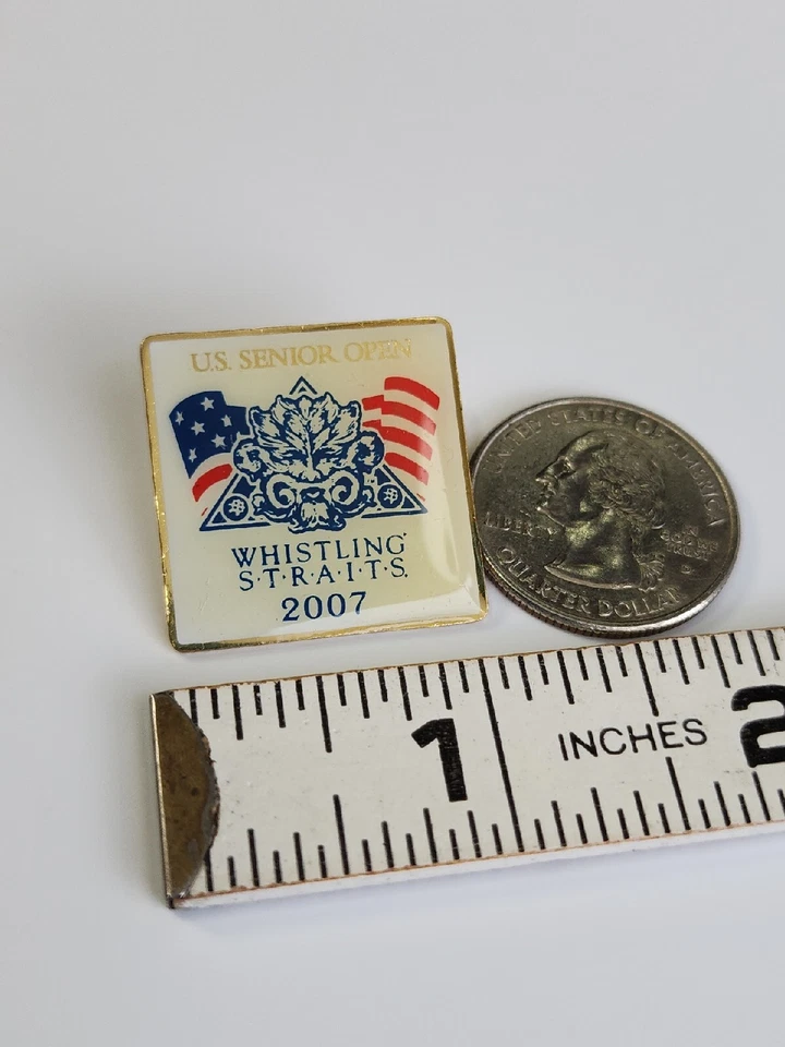US Senior Open Whistling Straits Press Pin PGA 2007 Kohler Wisconsin RARE — 第 4/4 张图片