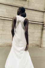 NWT ZARA BUCKLE MIDI DRESS WHITE - REF. 3561/560 M