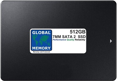 512GB 7mm 2.5'' SATA 2 SSD FOR LAPTOPS / DESKTOP PCs / SERVERS / WORKSTATIONS