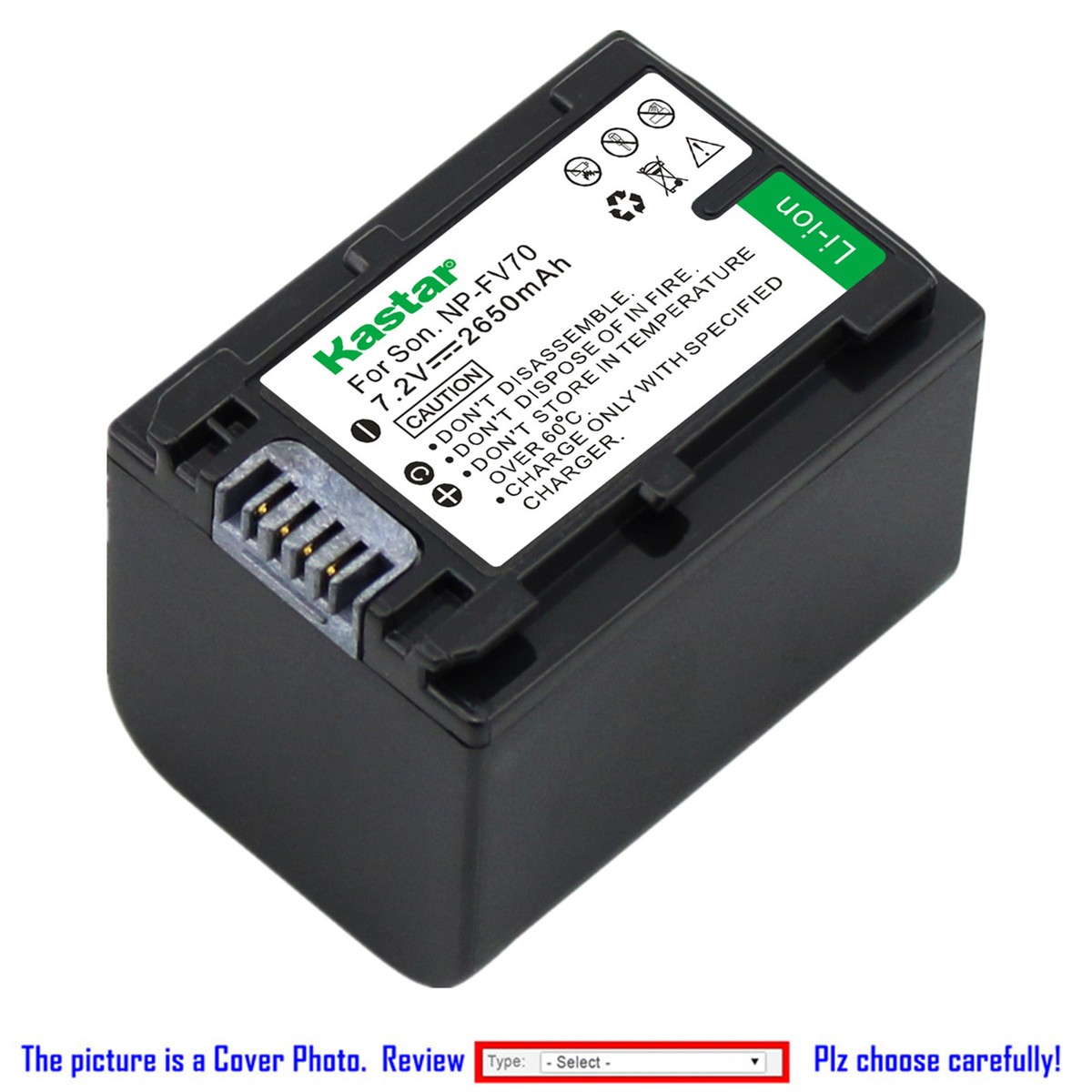 Kastar Battery Super Charger for Sony NP-FV70 & HDR-CX280 HDR