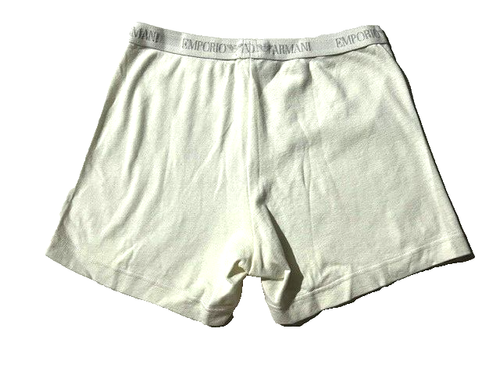 New vtg 90s EMPORIO ARMANI Mens Cotton Trunk Boxer Brief Underwear sz M Italy - 第 2/10 張圖片