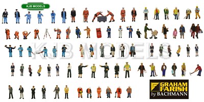 Neu in OVP Spur N Graham Farish Scenecraft Menschen / Figuren / Tiere - 34 Variationen