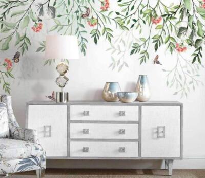3D Green Branch K563 Wallpaper Mural Self-adhesive Removable Sticker Panda