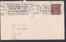 1920 KING GEORGE V PRE-DECIMAL STAMP METHODIST CHURCH COMMERCIAL COVER #B143