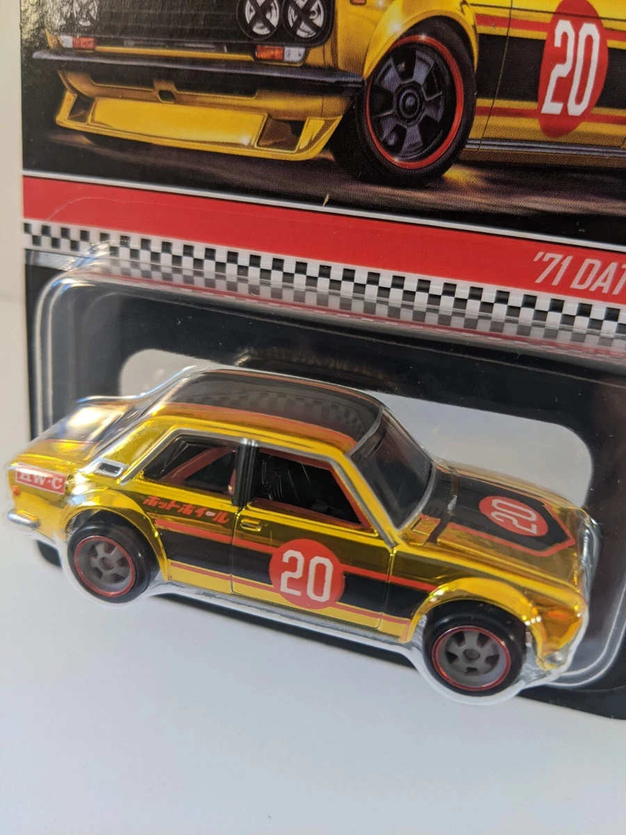 2020 Hot Wheels RLC '71 Datsun 510 Gold Red Line Club Bluebird 2945/15000