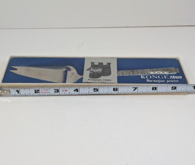 Konge-Tinn Norway Viking Pewter Handle Cheese Plane Stainless
