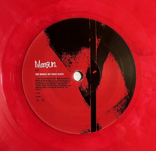 MANSUN. SHE MAKES MY NOSE BLEED. FULLY HAND SIGNED. 7" RED VINYL. R 6458. 1997 - Picture 7 of 12