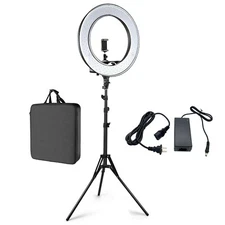 18 inches Dimmable LED Ring Light Kit with Adjustable Light Stand Holder 71 inch