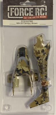 Force RC FCE2027BR Body/Canopy, Brown: MH-35 Battle Heli/Helicopter