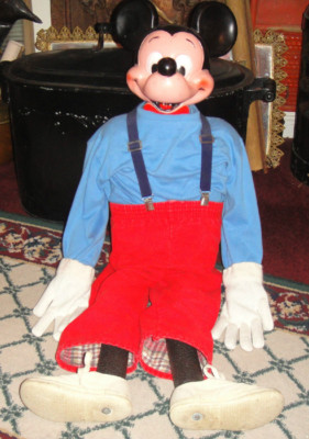 Rare Vintage Unbreakable Mickey Mouse Bank Converted Into Full Body One Of Kind