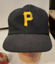 Vintage Pittsburgh Pirates MLB Snapback Hat Baseball Cap Black Yellow