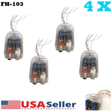 4pcs Level Car Speaker High to Low Impedance Converter 2 Channel RCA Line Out
