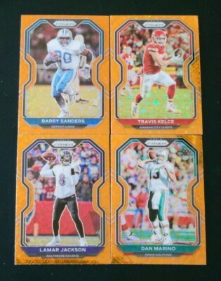 2020 Prizm Football ORANGE DISCO PRIZMS Veteran Parallels 1-300 Pick Your Card