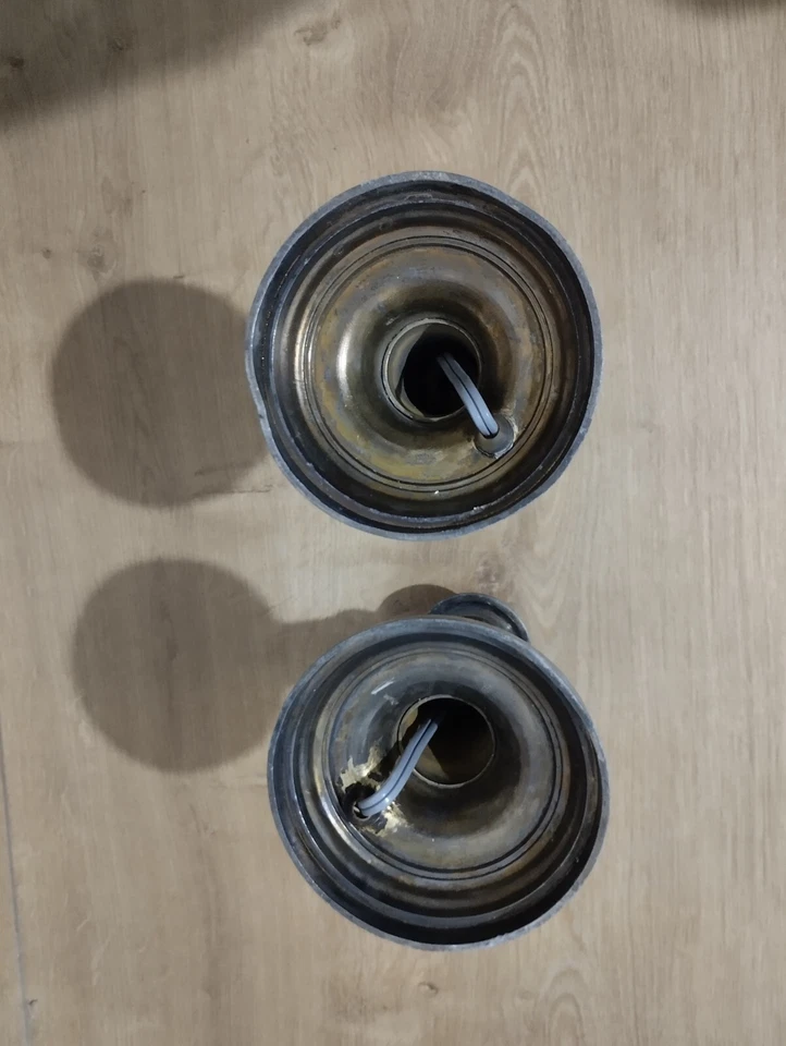 Pied de lampe de chevet Style Louis XVI - Laiton et Métal Argenté- H 16 cm - Photo 4/4