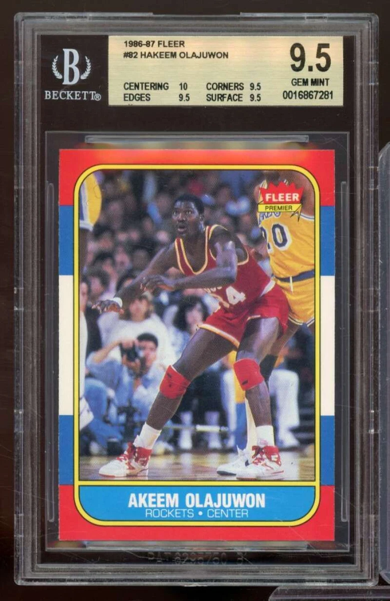 Hakeem Olajuwon Beckett Grading Services (BGS) Basketball Rookie