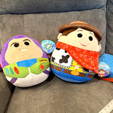 Squishmallows Disney Toy Story Buzz Lightyear Woody Plush Set Pixar