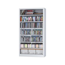 Storage Cabinet DVD Storage Display Shelves CD Holder Blu Rays Videogames