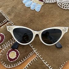 Occhiali da sole vintage metà secolo Ray Ban donna occhio di gatto Marcelle