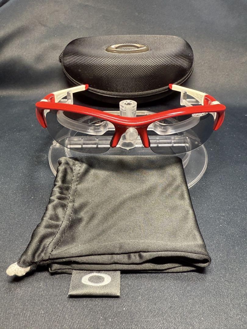 【Shujiさま専用】OAKLEY Flak Jacket Oakley Flak Jacket Polarized Sunglasses 26-258J Black/OO Red