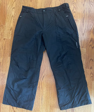 Mens Obermeyer Black Snowboard Ski Pants Hydro Block Adj Waist Size 2X