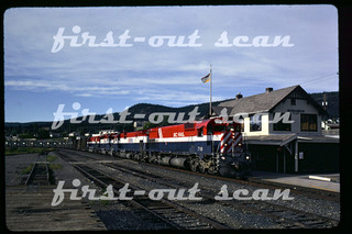 T Original Slide British Columbia BCR 718 MLW Action at Williams Lake BC 1989