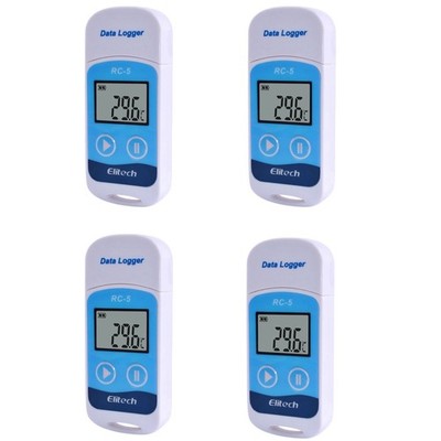 4X  RC-5 HochpräZiser Digitaler USB Temperaturdatenlogger für Lagerl5090