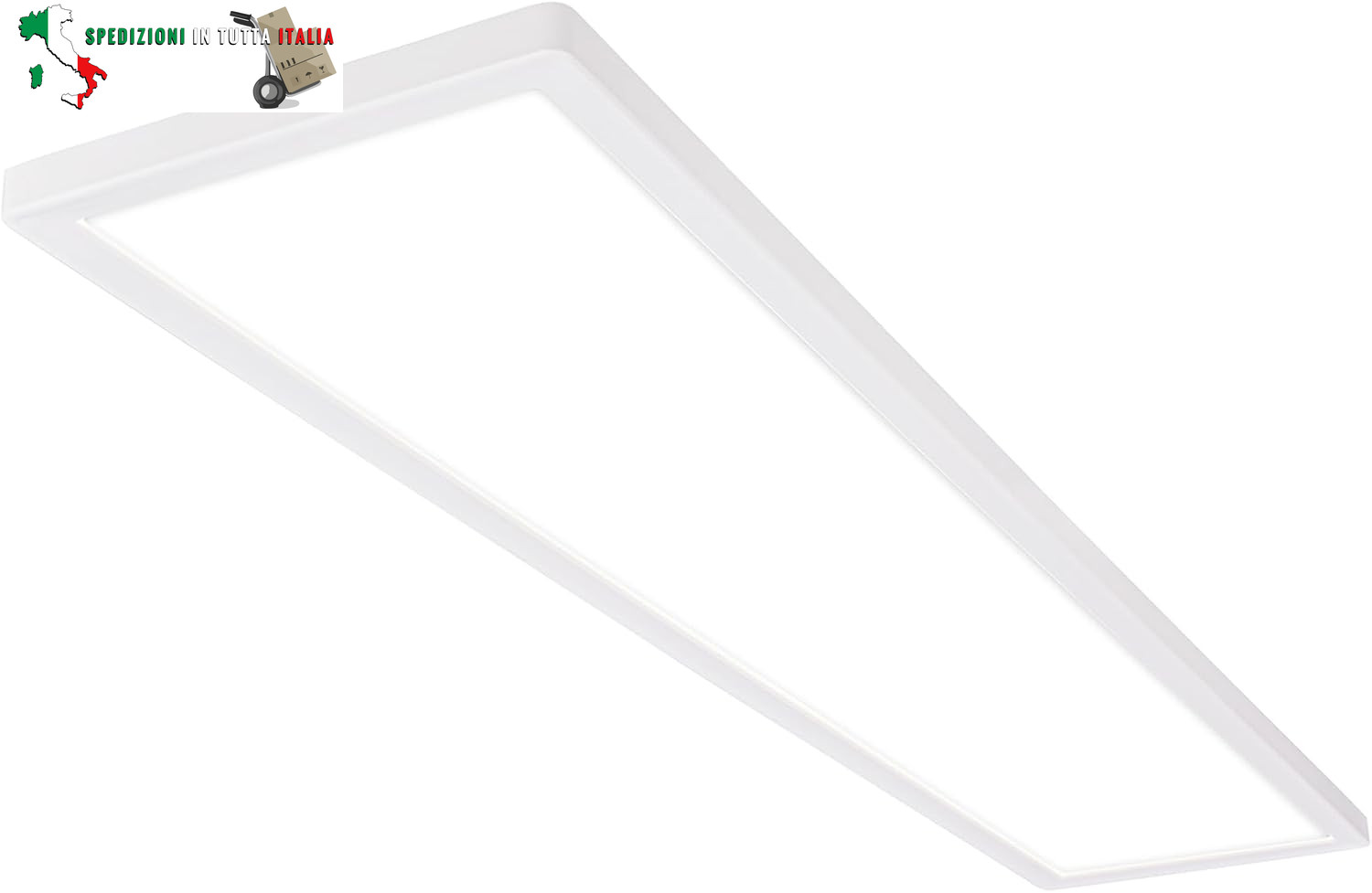 Pannello LED 980x200x30mm: Plafoniera Luce Indiretta Professionale