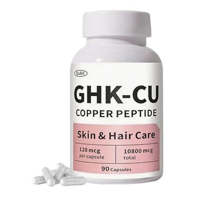 QUBIT GHK-Cu Kupferpeptid-Ergänzung für Haut und Haar   90 vegane Kapseln