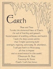 Earth, Air, Fire, Water, Spirit. 5 Elements Invocation Parchment-Like Pages!