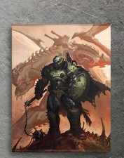 Doom the Dark Ages wall scroll devplus per collezionisti di action figure
