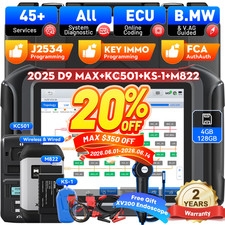 XTOOL D9 MAX KC501 KS-1 M822 J2534 ECU Progra...