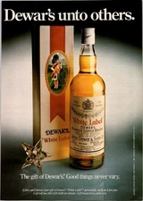 VINTAGE 1981 DEWAR'S WHITE LABEL WHISKY PRINT AD