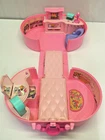 Vintage 1994 Mattel Barbie Pop Up Playhouse Pink Carry Case Playset Light Works