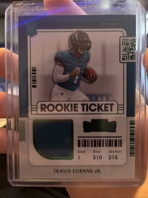 2021 Contenders NFL Travis Etienne Jr. Rookie Ticket Green Patch RTS-TET Jaguars