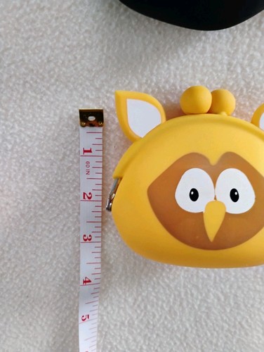 LOT OF 2 JELLY BEANS RUBBERIZED COIN PURSES NWT Cute Animal Faces - Picture 4 of 4