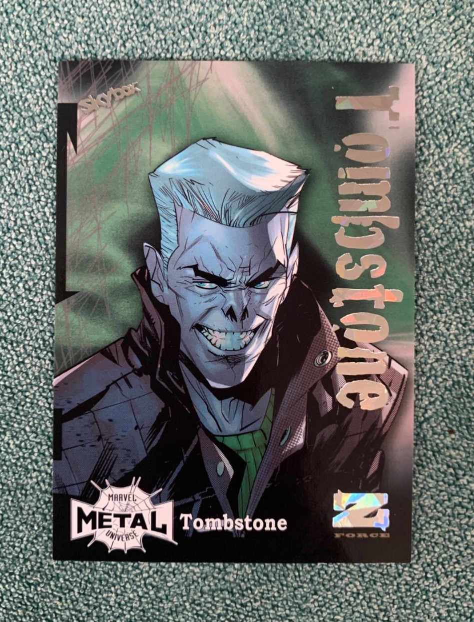 2022 Marvel Metal Universe Spider-Man Z-Force Amazing Rave 09/62 Tombstone Z-45