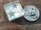 Antique Unique GAR Souvenir Grand Army Republic Miniature Glass Cube