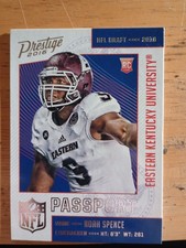 Panini 2016 Prestige Passport Noah Spence Rookie Insert Football Card #18. rookie card picture
